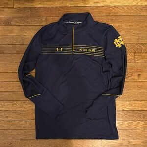 {NWOT} Under Armor Notre Dame Half-Zip